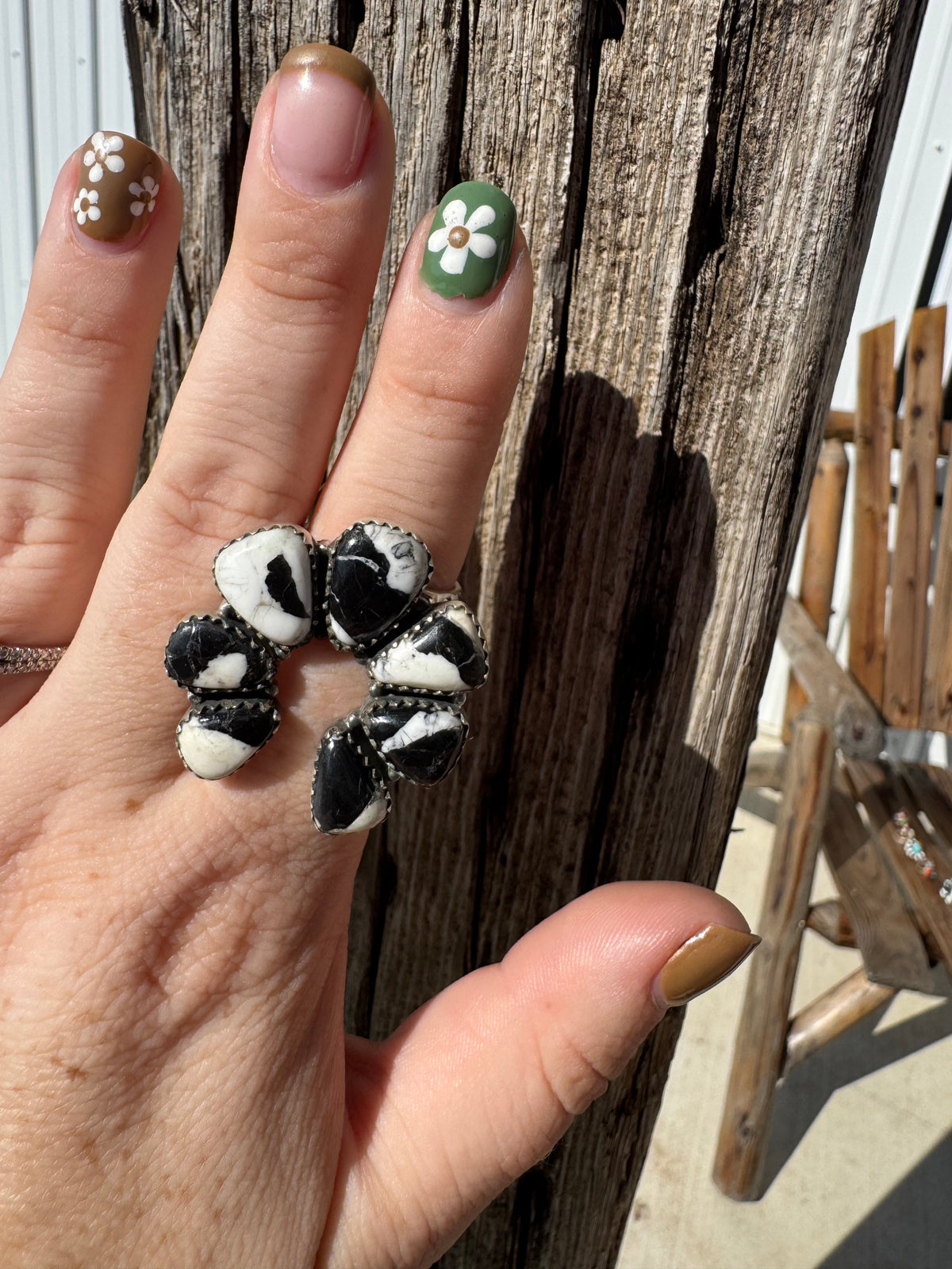 White Buffalo Naja Ring -Adjustable