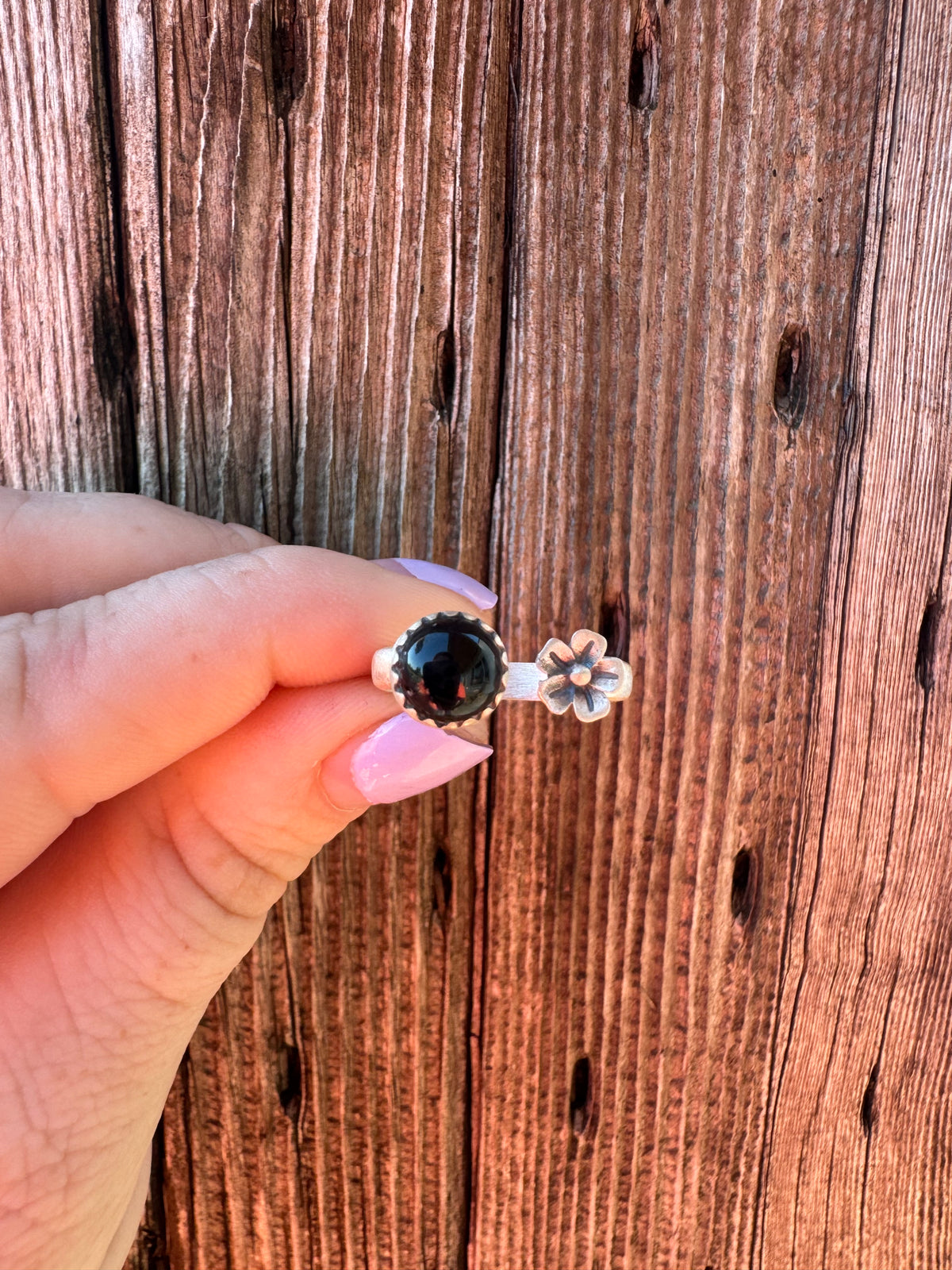 Black Onyx Ring -Adjustable