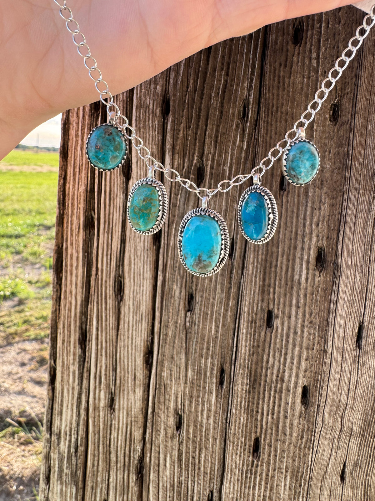 Turquoise Charm Necklace