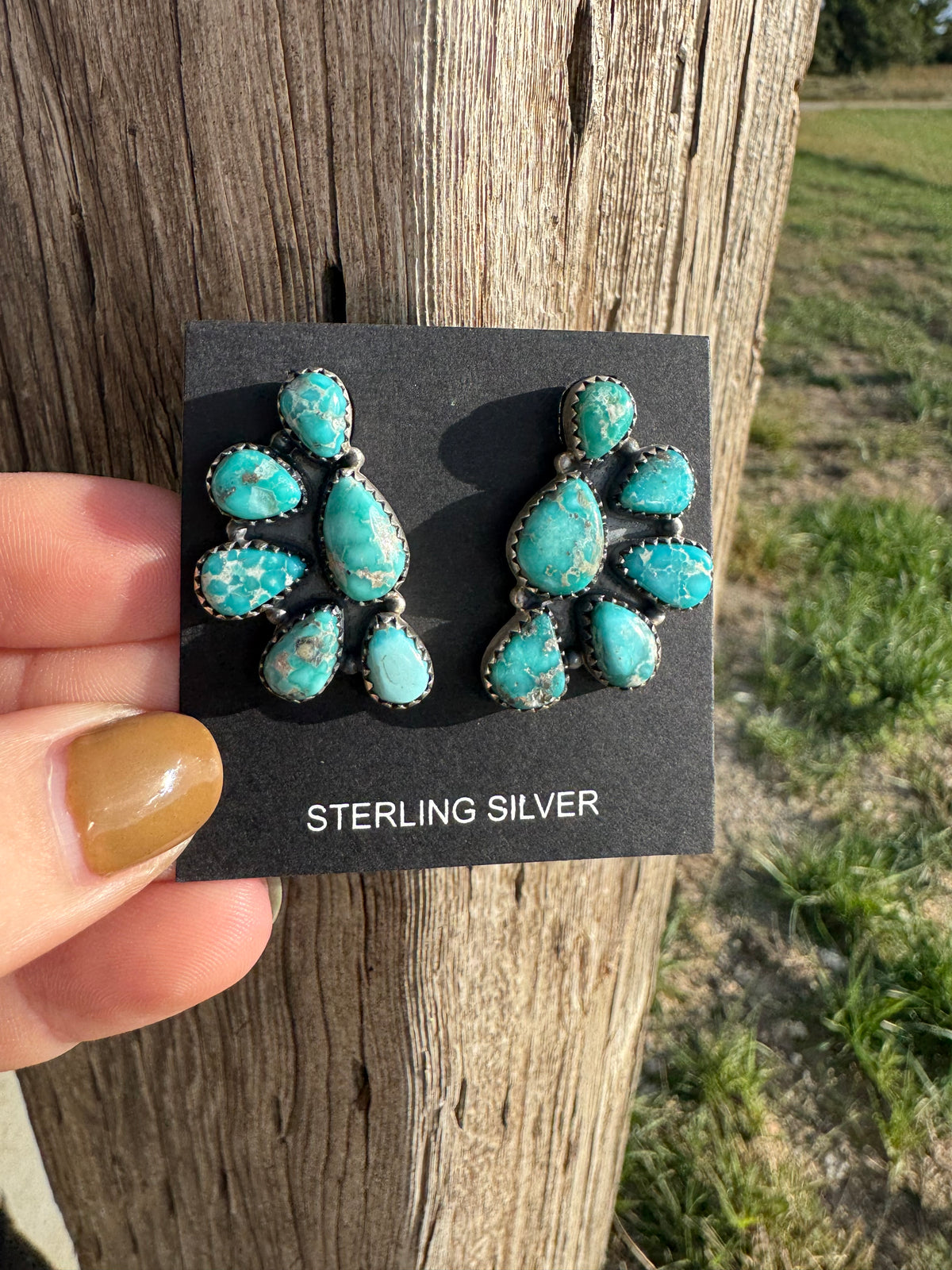 White Water Half Cluster Earrings