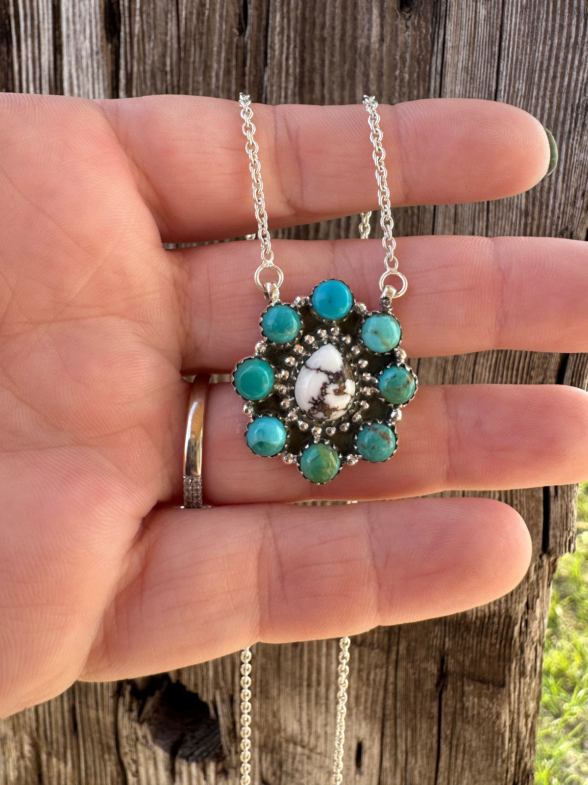 Wild Horse & Turquoise Necklace