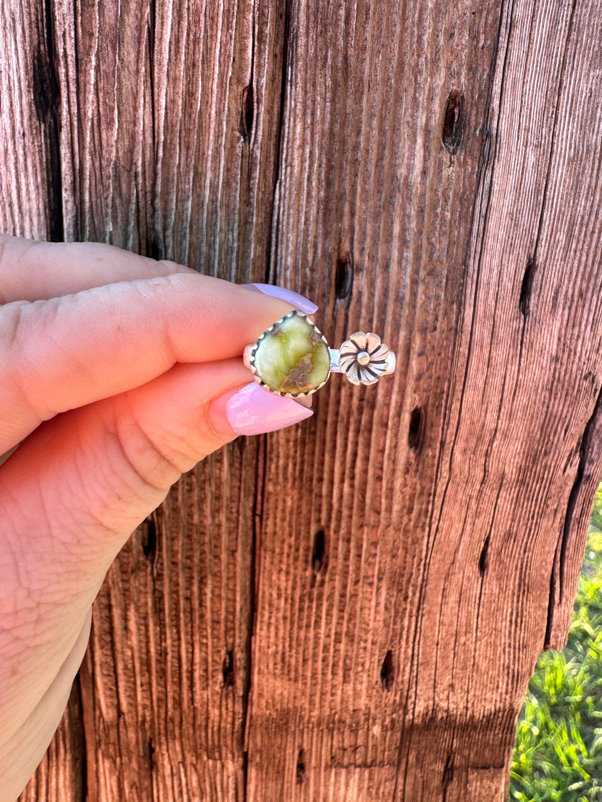 Palomino Flower Ring -Adjustable
