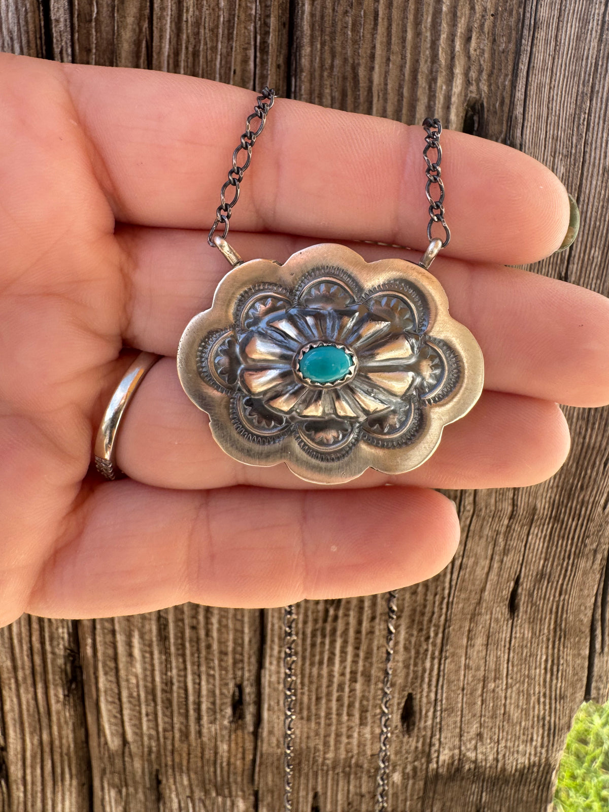 Native Made Concho Necklace