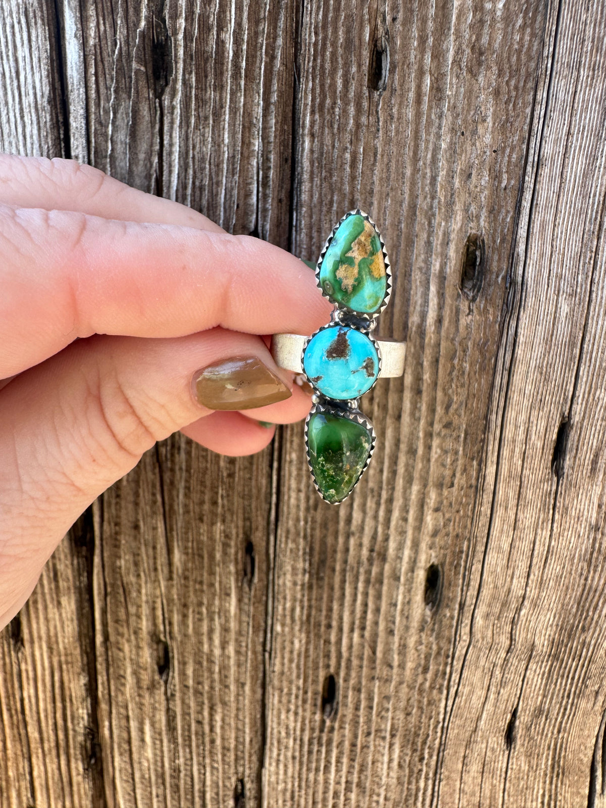 Sonoran Gold Turquoise Ring -Adjustable