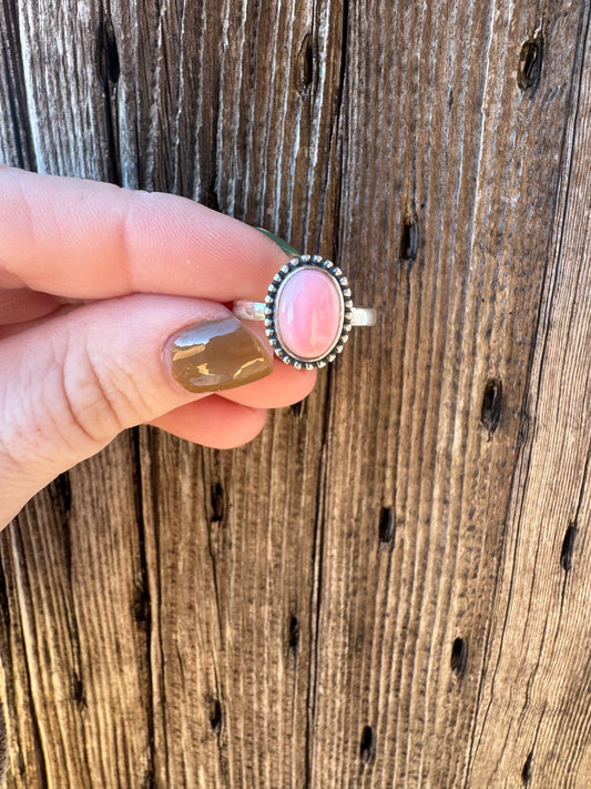 Adjustable Pink Conch Ring