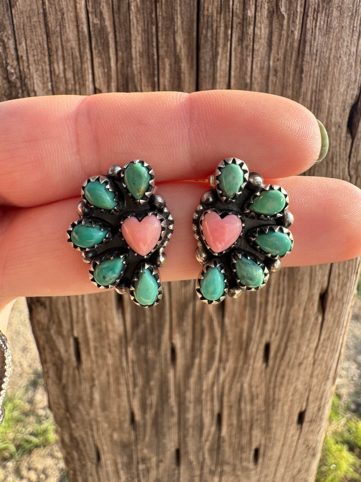 Heart Cluster Earrings