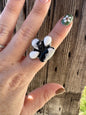 White Buffalo Adjustable Ring