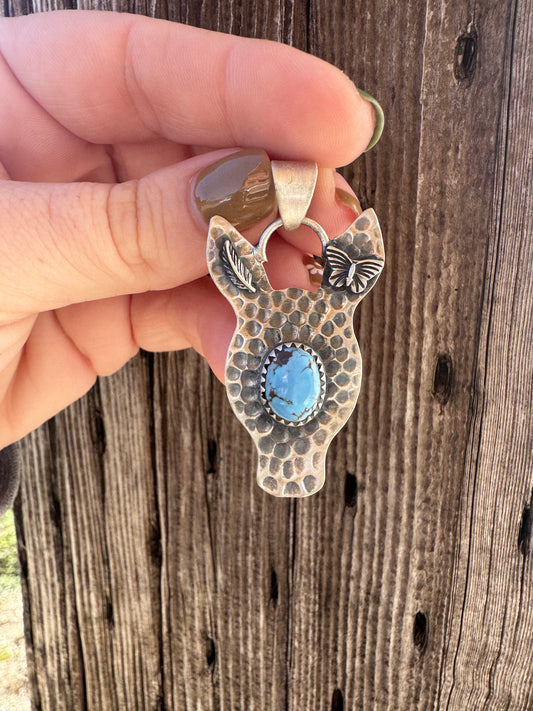 Horse/Donkey Golden Hills Pendant