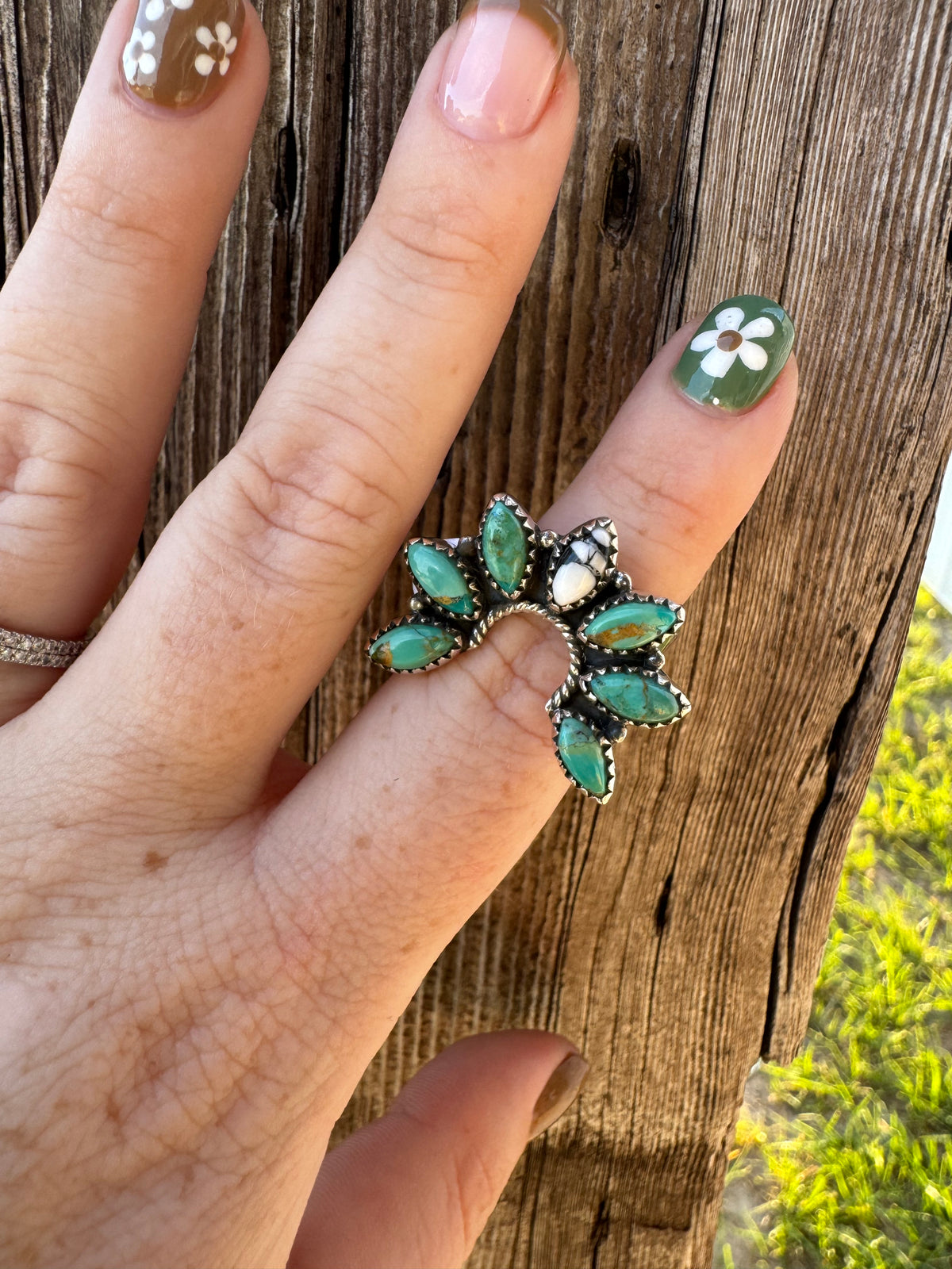 Kingman & Wild Horse Naja Ring -Adjustable