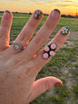 Pink Conch Cluster Ring -Adjustable