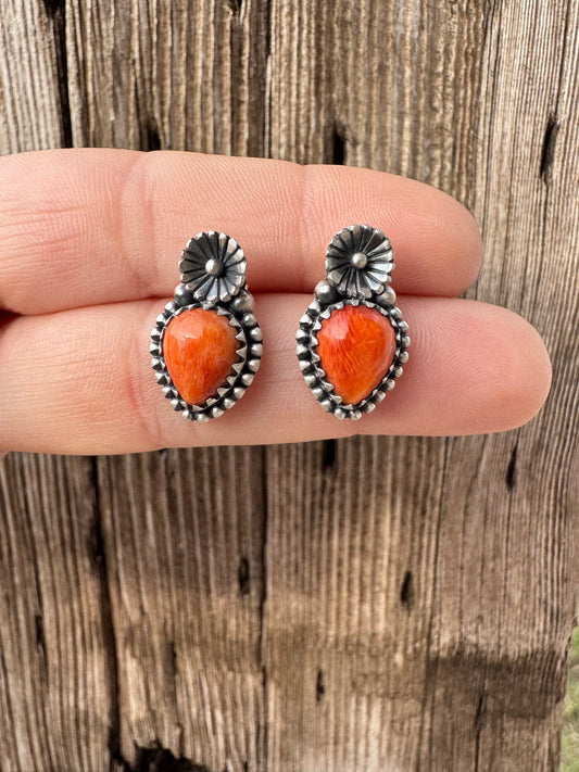 Spiny Flower Studs