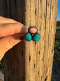Kingman & Pink Conch Cluster Ring -Adjustable