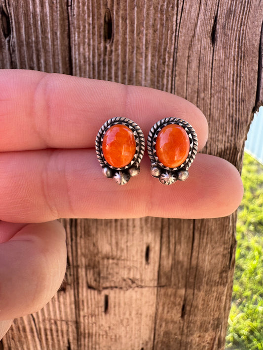 Orange Spiny Studs