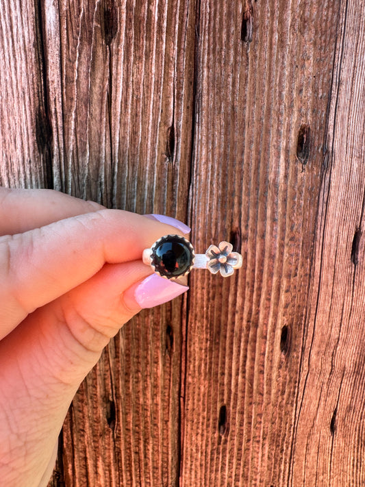 Black Onyx Ring -Adjustable