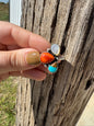 Muti Stone Half Cluster Ring -Adjustable