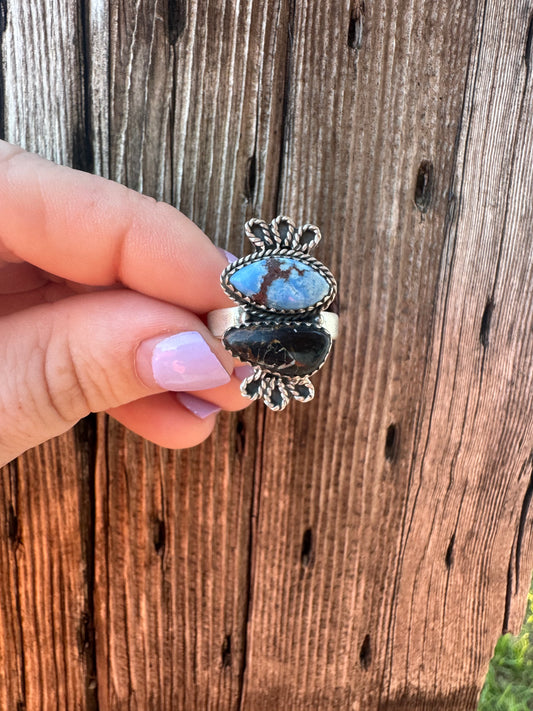 Golden Hills & Blackjack Ring -Adjustable