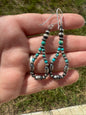 Sterling Pearls Hoop Earrings