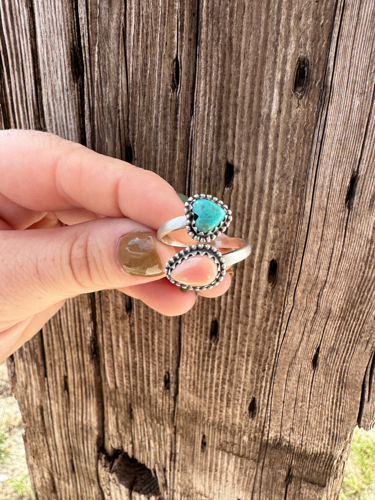 2 Stone Ring -Adjustable