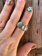 Cripple Creek Turquoise & Wild Horse Adjustable Ring