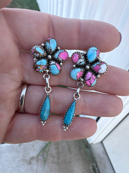 Cotton Candy Flower Dangles