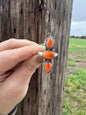 Orange Spiny Adjustable Ring