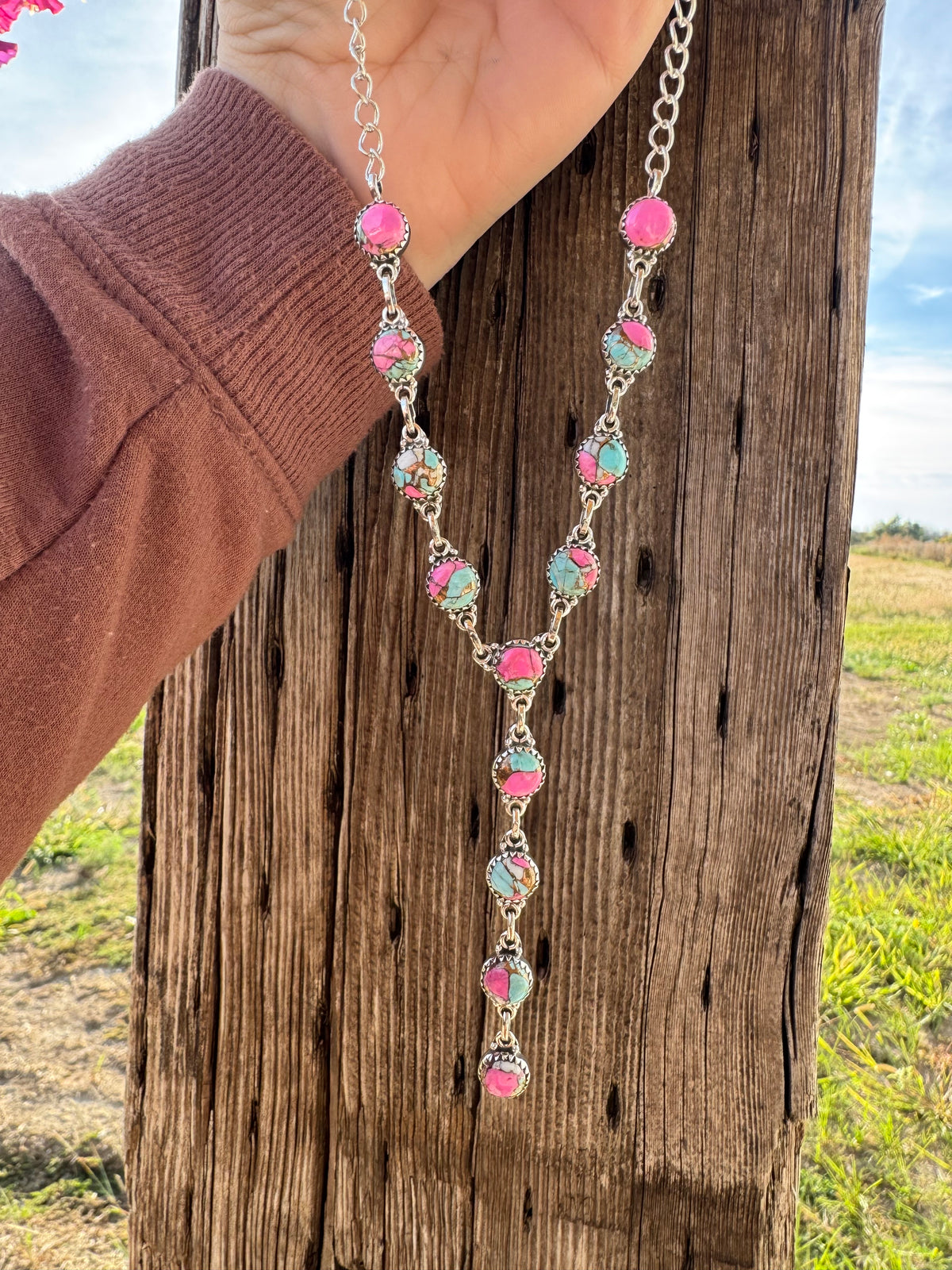 Cotton Candy Lariat