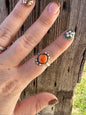 Orange Spiny Adjustable Ring