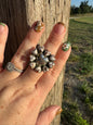 Wild Horse Cluster Heart Ring -Adjustable
