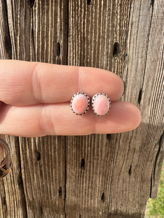 Pink Conch Studs