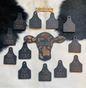 13 Piece Cow Tag Baby Mile Stone Set