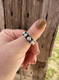 Sterling Silver Ball Ring -Adjustable in back