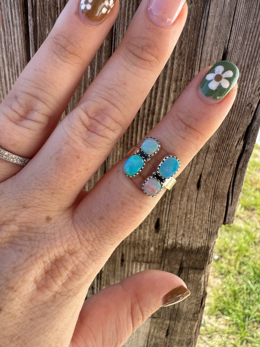 Aurora Opal Adjustable Ring