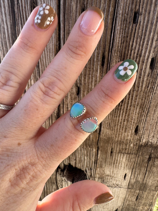 Aurora Opal Ring -Adjustable