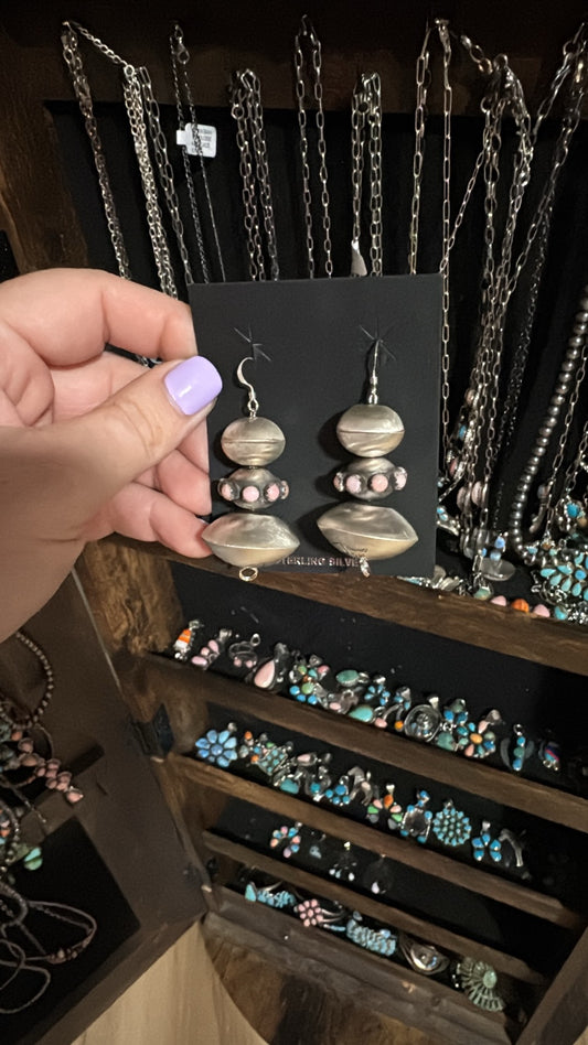 Native made earrings (Stamped MS)