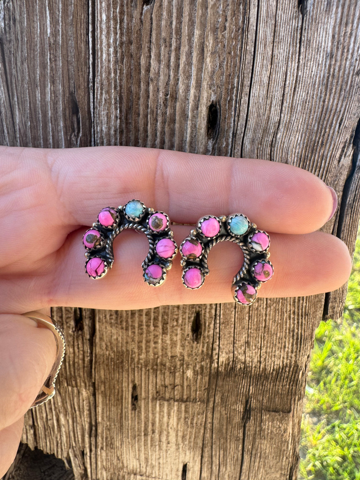 Cotton Candy Naja Earrings