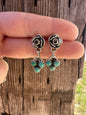 Rose & Turquoise Dangles
