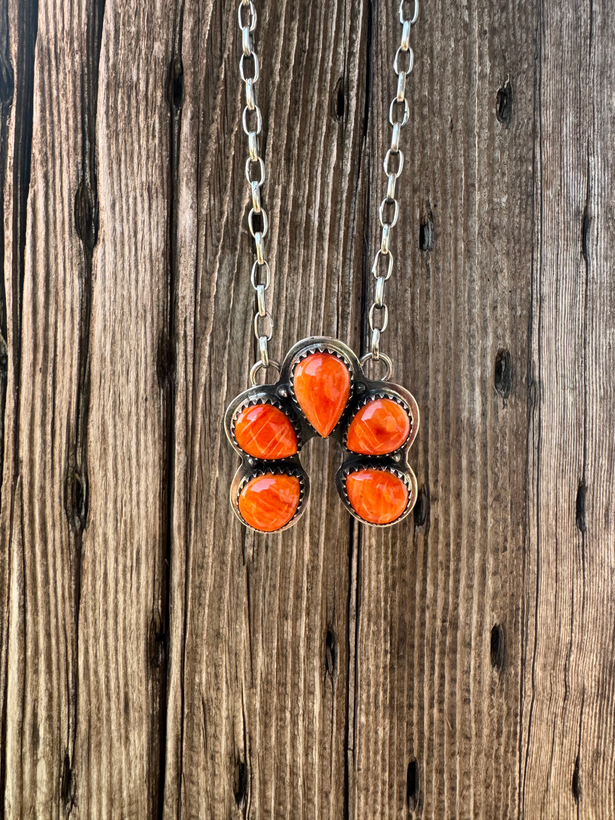 Orange Spiny Naja Necklace