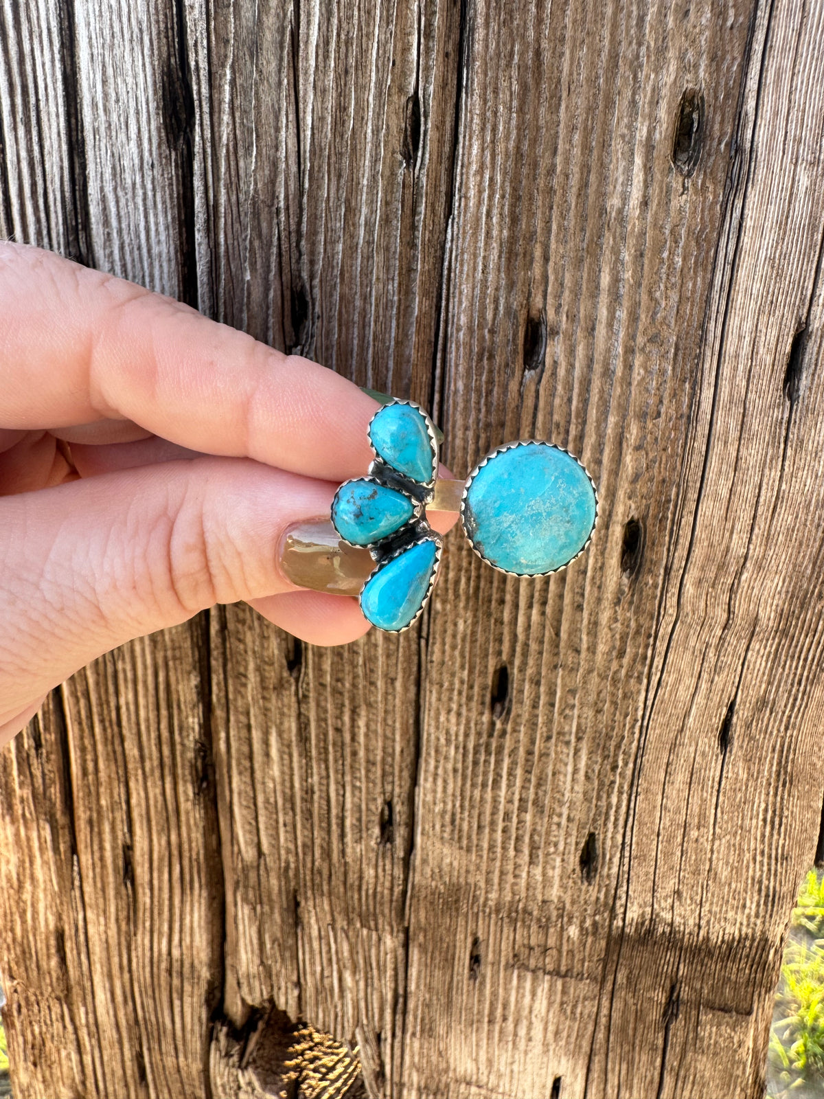Kingman Turquoise Ring -Adjustable
