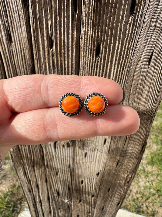 Orange Spiny Studs