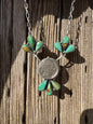 Turquoise Statement Coin Necklace