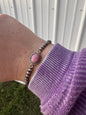 Pink Conch Stretchy Pearl Bracelet