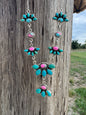 Cotton Candy & Turquoise Statement Necklace