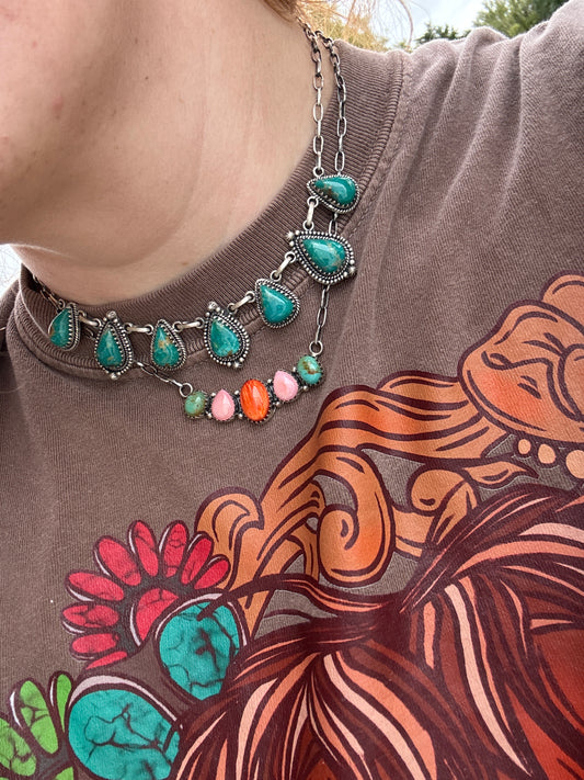 All Turquoise Necklace