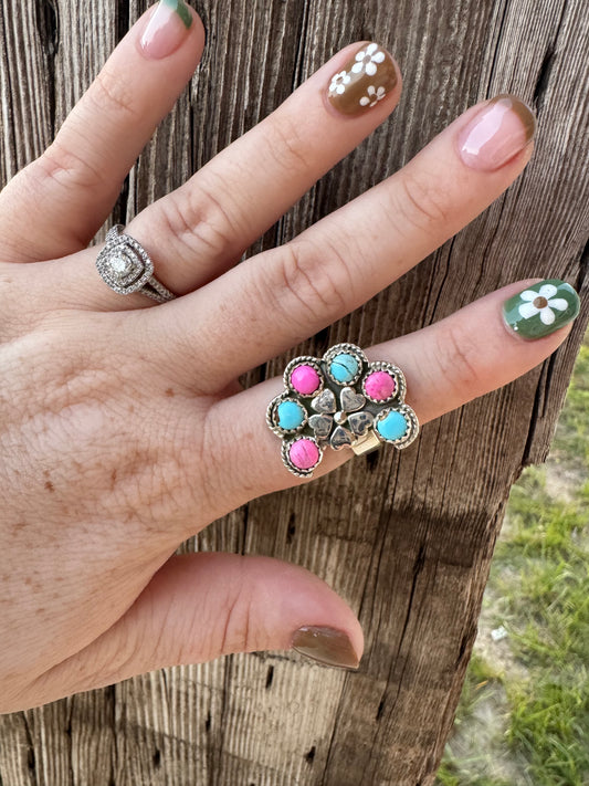 Cotton Candy Adjustable Ring