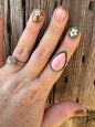 Pink Conch Adjustable Ring
