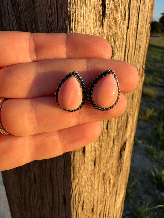 Pink Conch Studs