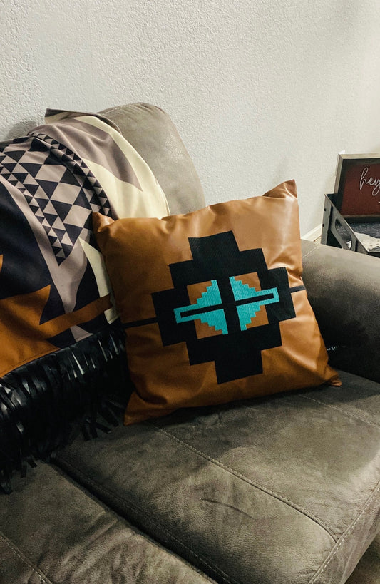 Western Aztec Pillow Cover