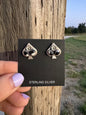 White Buffalo Spade Earrings