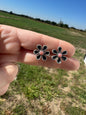 Pink Conch Flower Studs