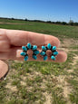 Bright Blue Turquoise Naja Earrings